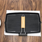 20.5cm Rectangular Cast Iron Griddle Pan