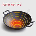 36CM Commercial Cast Iron Wok