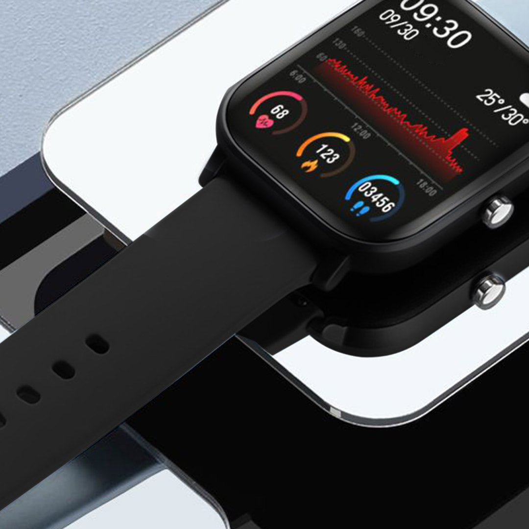 Waterproof Smart Watch Heart Rate Monitor P8 Black