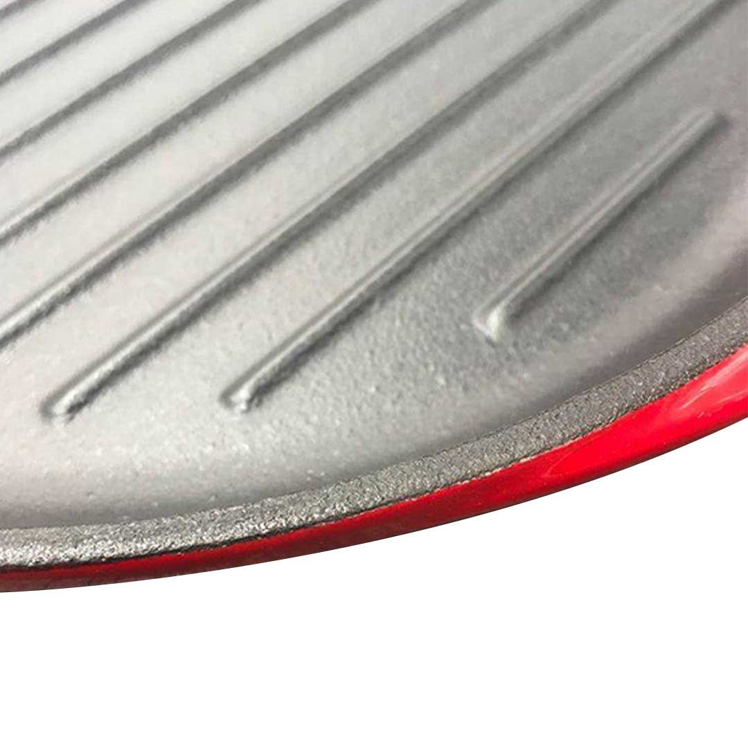 Enamel Cast Iron Non-stick Sizzle Frying Pan 26cm