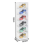 6 Tier Transparent Shoe Organiser