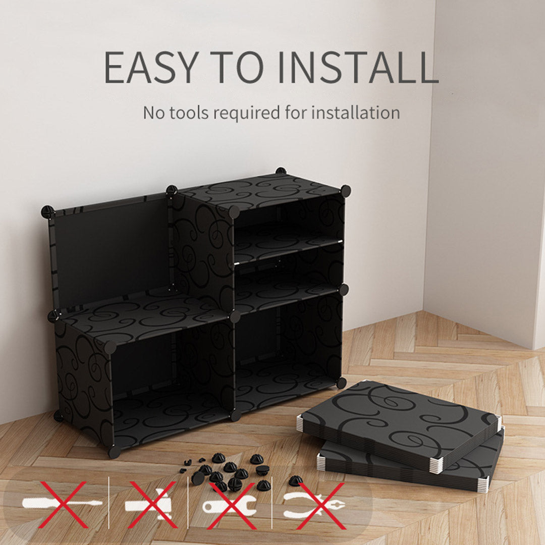 10 Tier 2 Column Shoe Rack Organizer