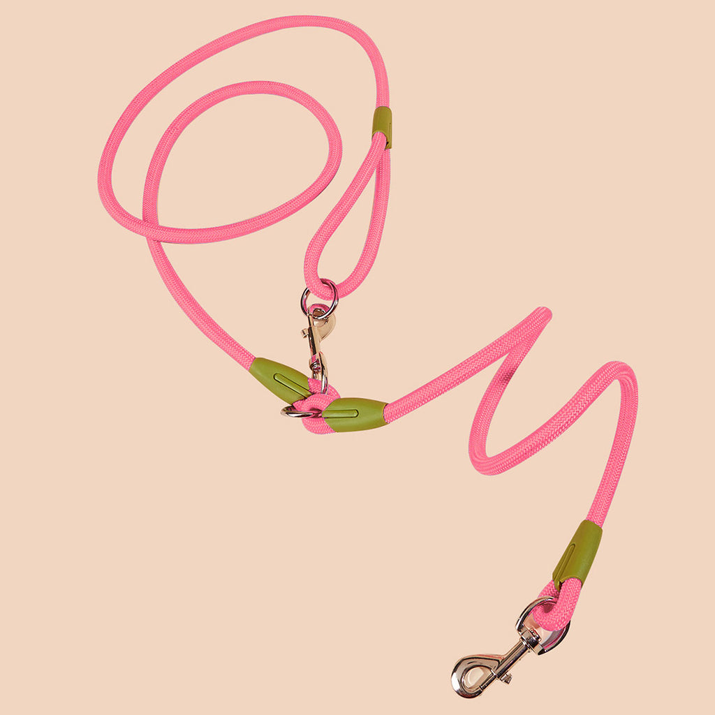 220cm Pink Multifunction Pet Leash