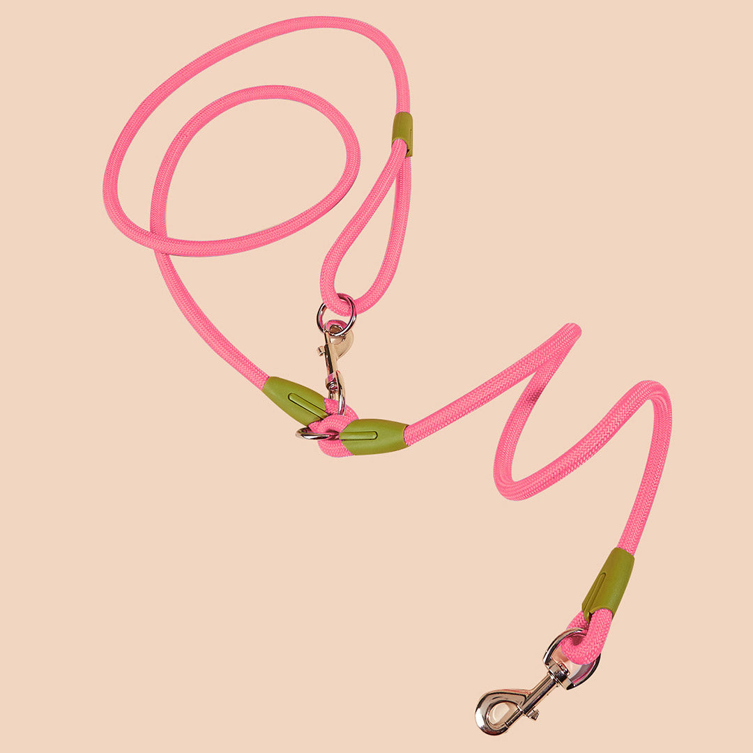 220cm Pink Multifunction Pet Leash