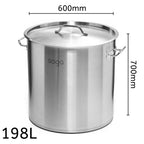 198L Top Grade 18/10 Stainless Steel Stockpot