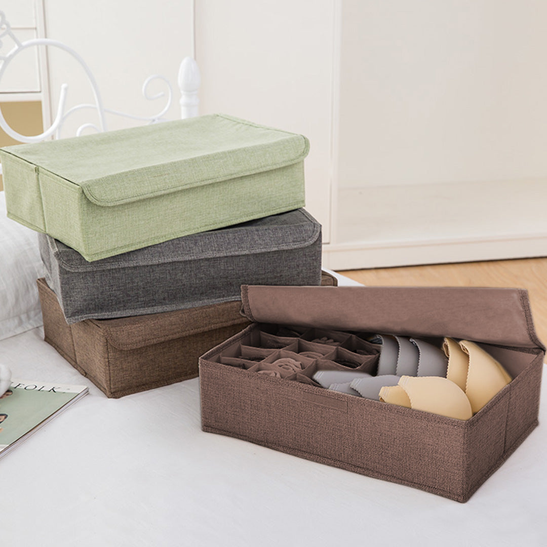 Coffee Flip Top Underwear Storage Box