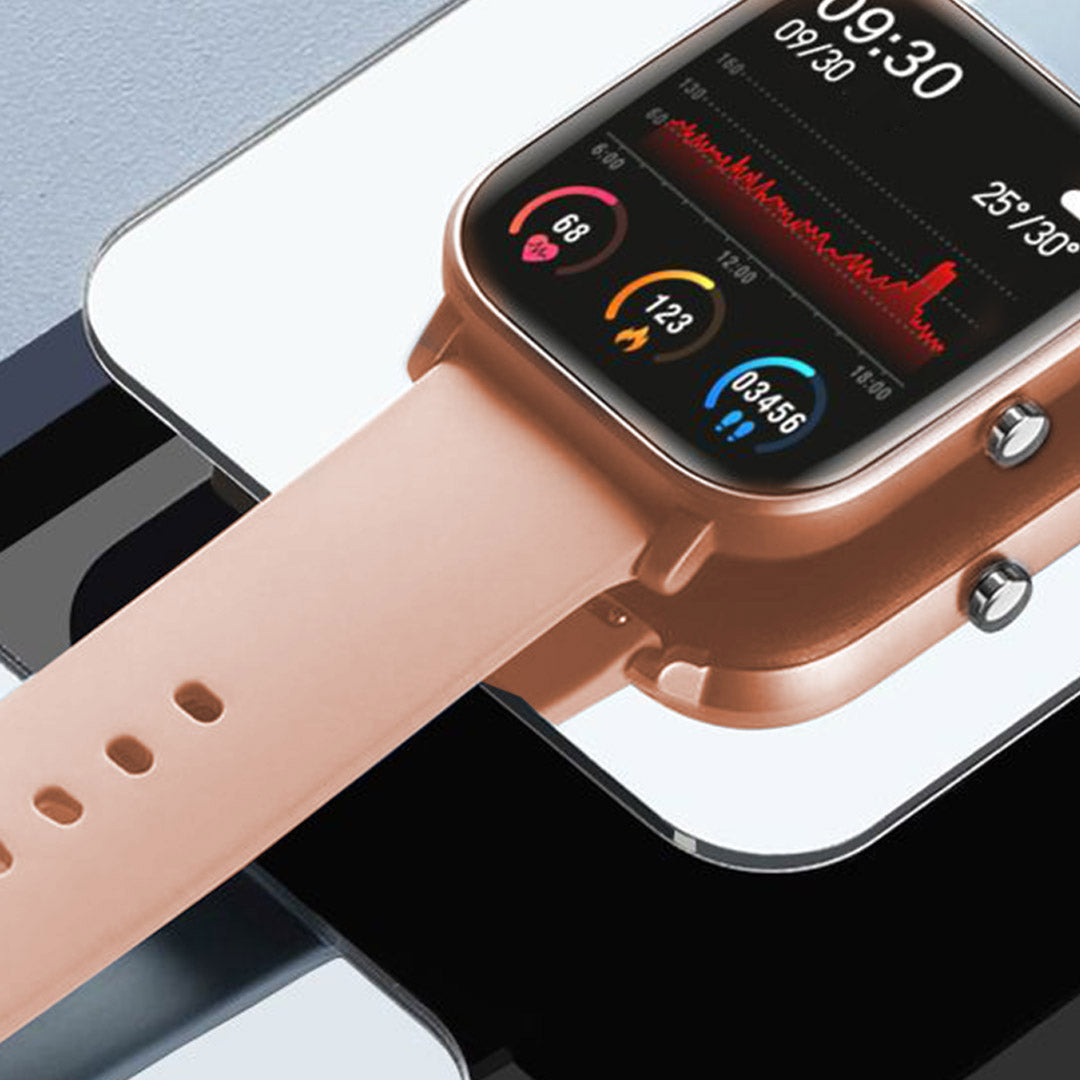 Waterproof Smart Watch Heart Rate Monitor P8 Gold