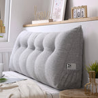 SOGA 150cm Silver Wedge Bed Cushion