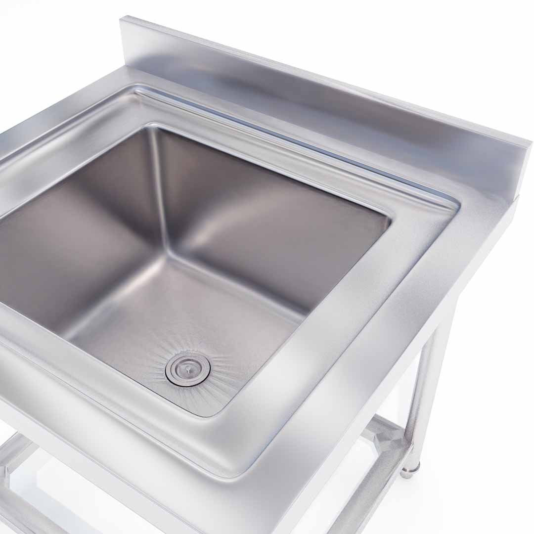 Commercial Stainless Steel Work Sink 70*70*85cm