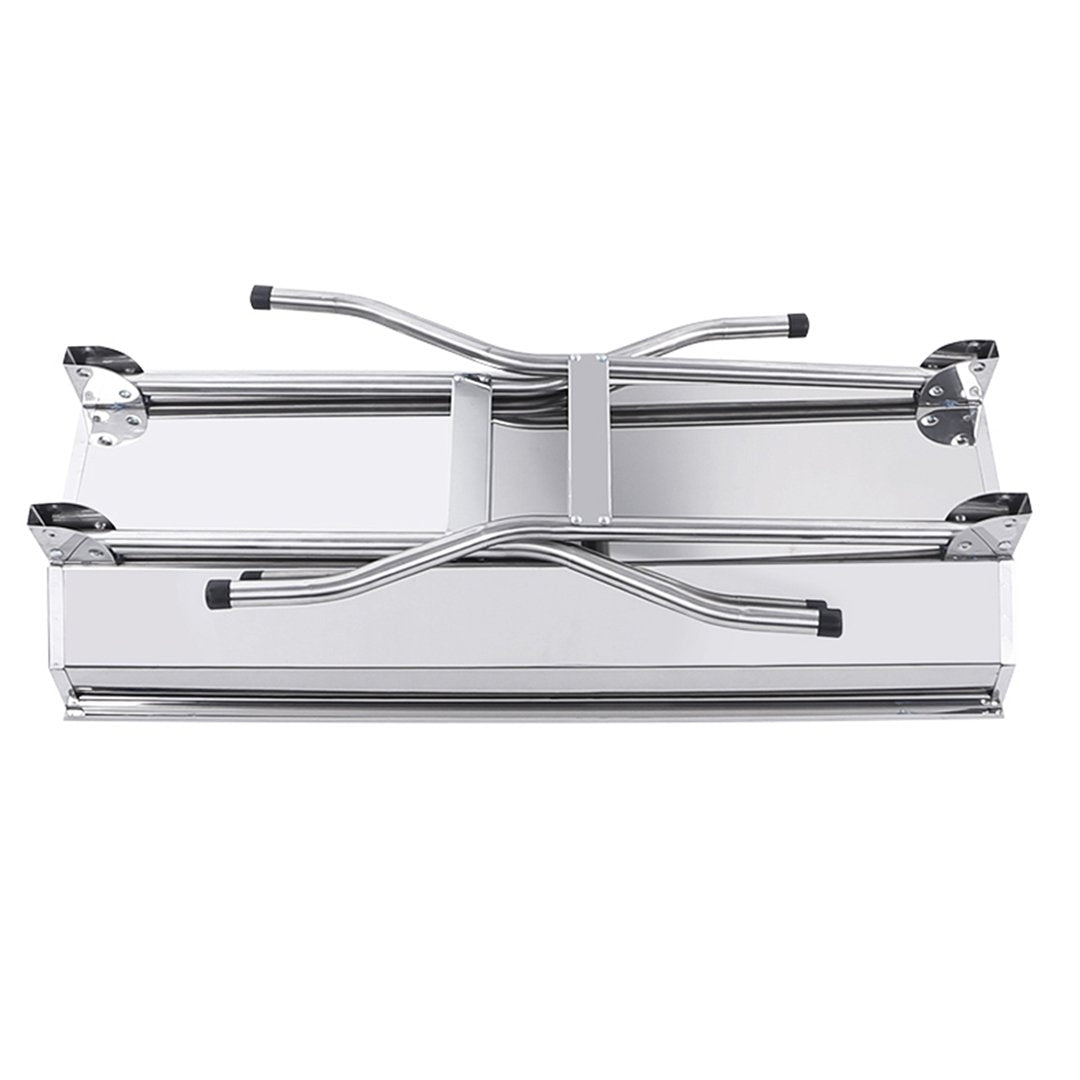 Stainless Steel Skewers BBQ Grill with Side Tray 6-8 Persons