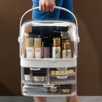 3 Tier White Countertop Cosmetic Storage Organiser