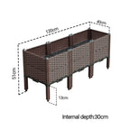 120X51CM Garden Plastic Planter Box with Legs