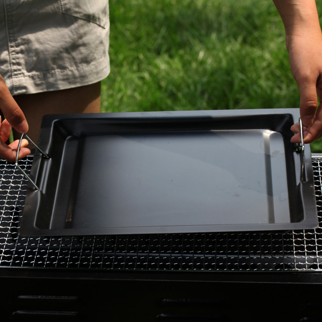 66cm Portable Folding Thick Box-Type Charcoal Grill