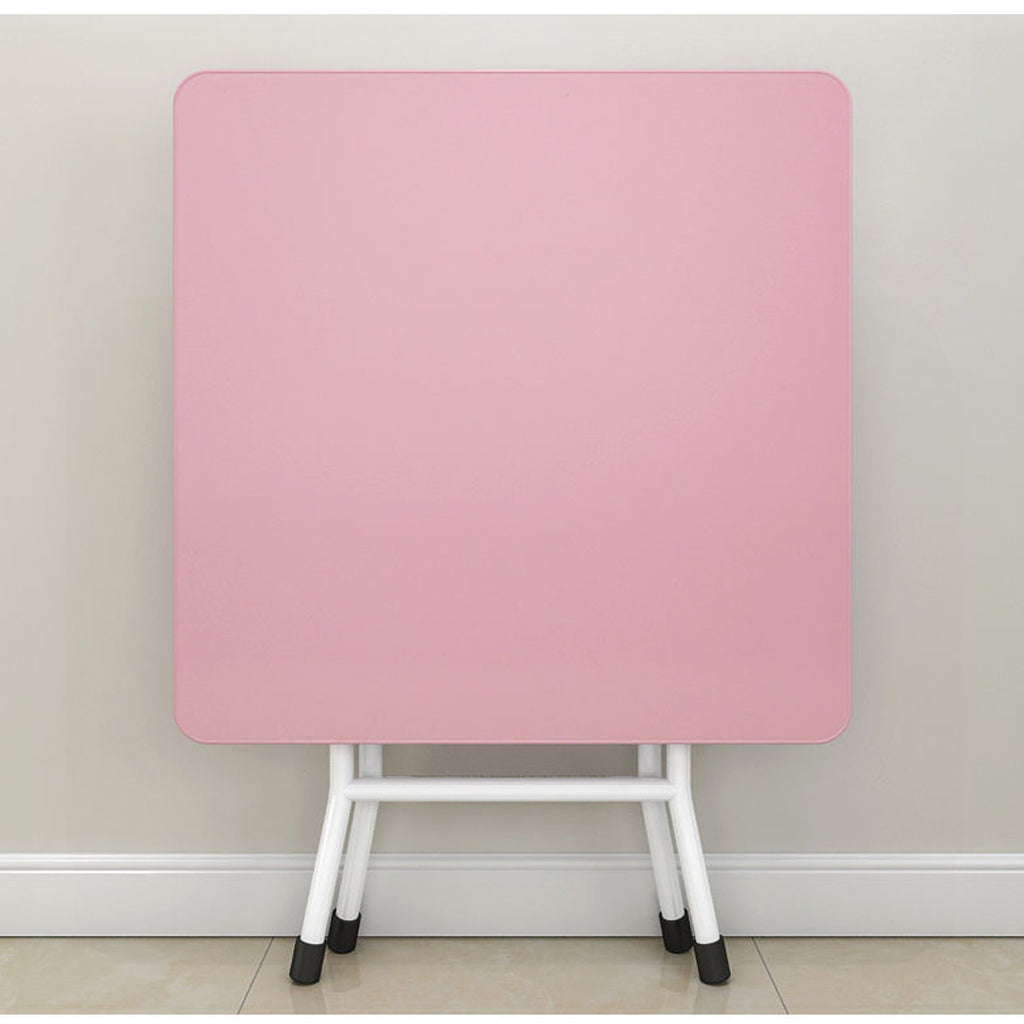 Black Foldable Portable Standing Legs Square Table
