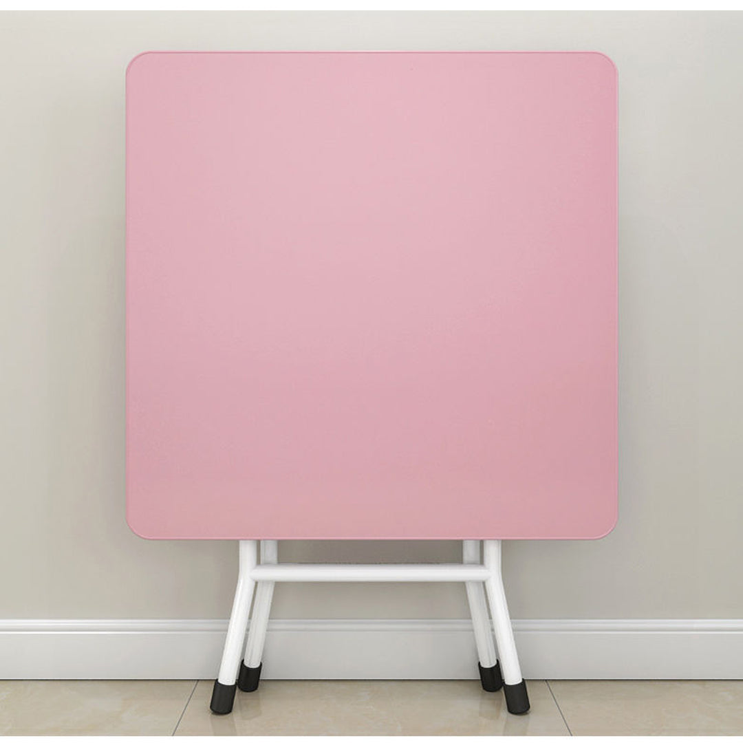Black Foldable Portable Standing Legs Square Table