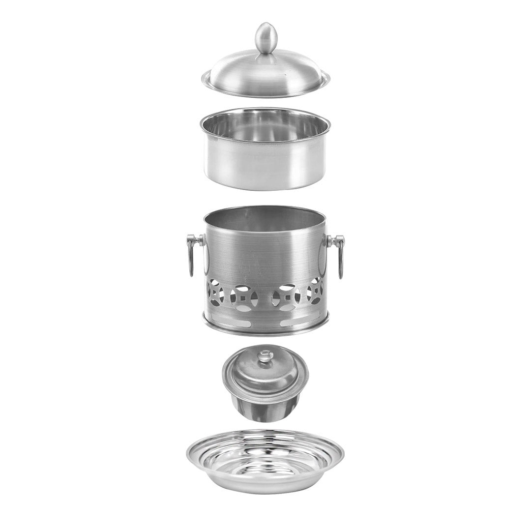 Stainless Steel Single Asian Hot Pot with Lid
