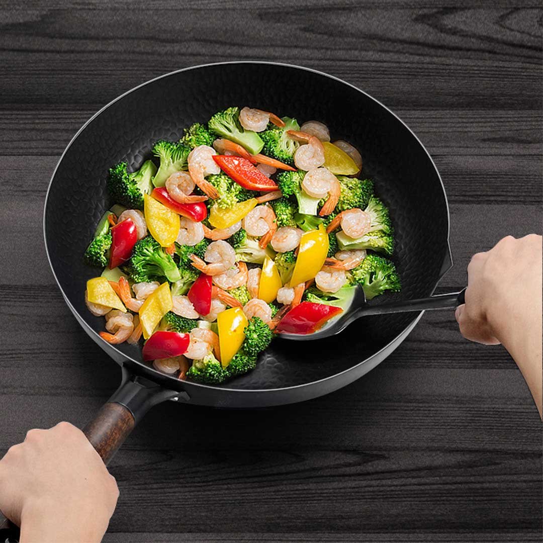 Commercial Iron Wok Non-Stick Frypan 32cm