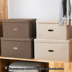 Coffee Small Foldable Canvas Storage Box