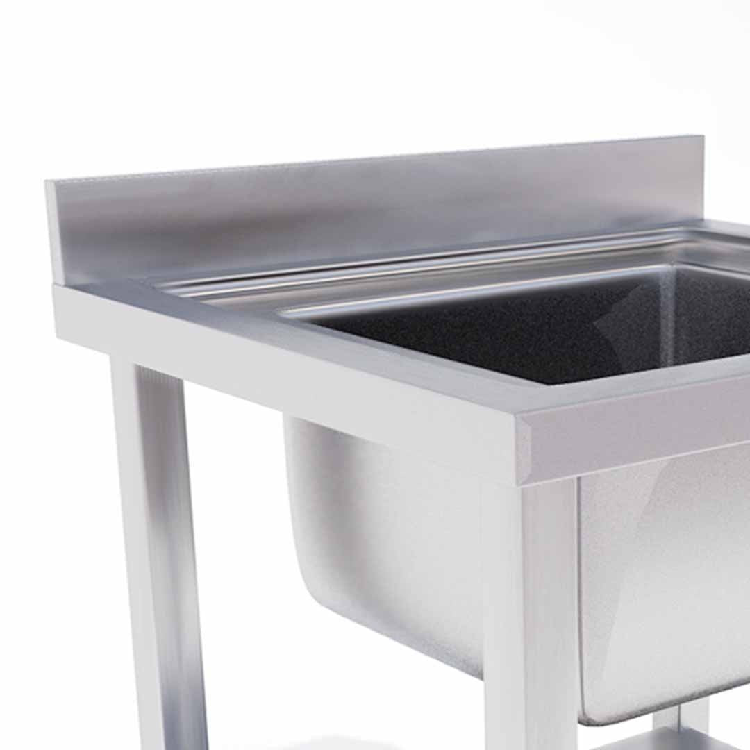 Commercial Stainless Steel Work Sink 70*70*85cm