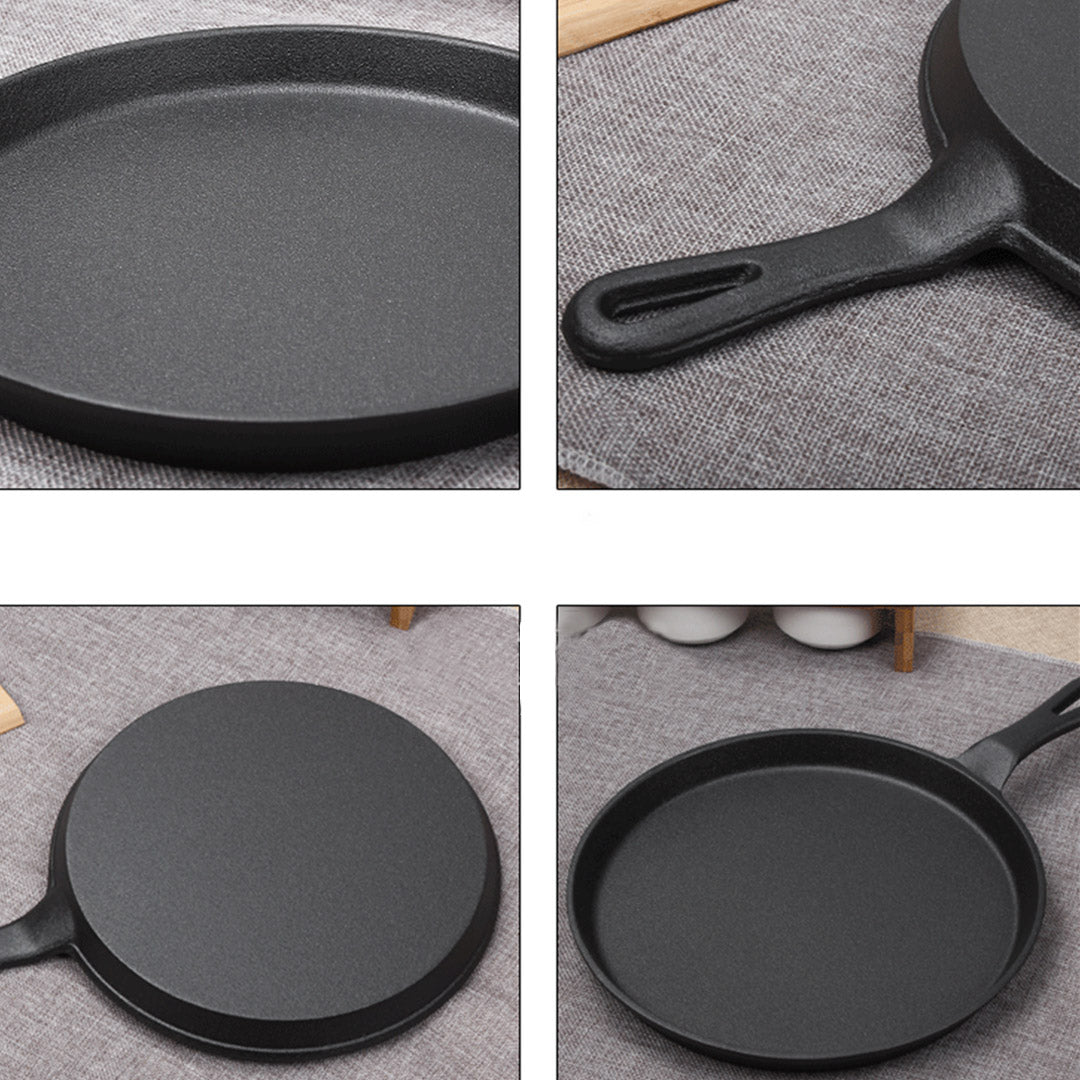 26cm Round Cast Iron Frying Pan