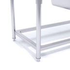 Commercial Stainless Steel Left Single Sink Work Bench 120*70*85cm