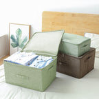 Green Large Double Zipper Storage Box