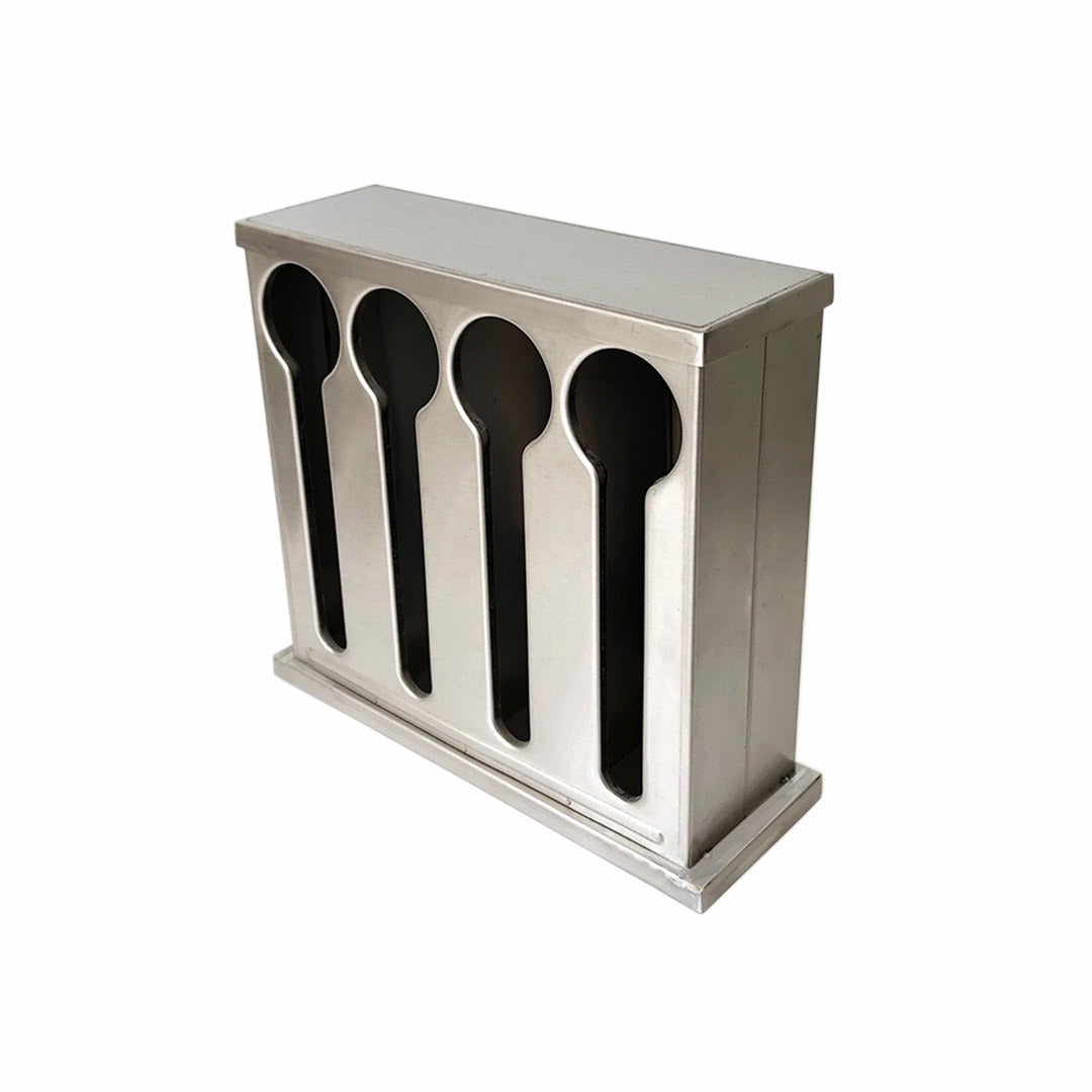 Stainless Steel Buffet Utensil Holder 4 Holes
