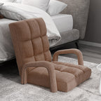 Floor Recliner Lazy Chair with Armrest Coffee