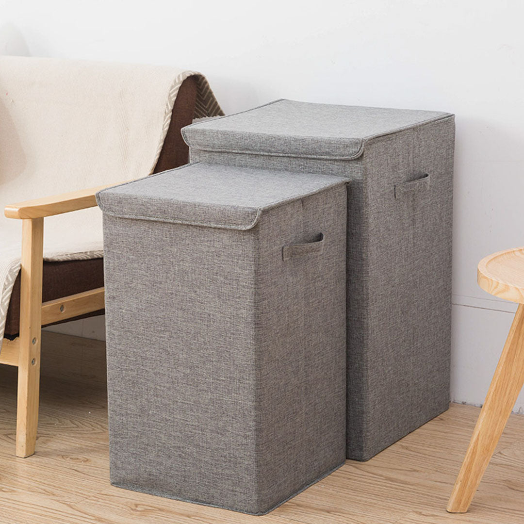 Grey Large Laundry Laundry Hamper Storage Box