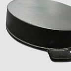 SOGA 26cm Round Ribbed Cast Iron with Handle