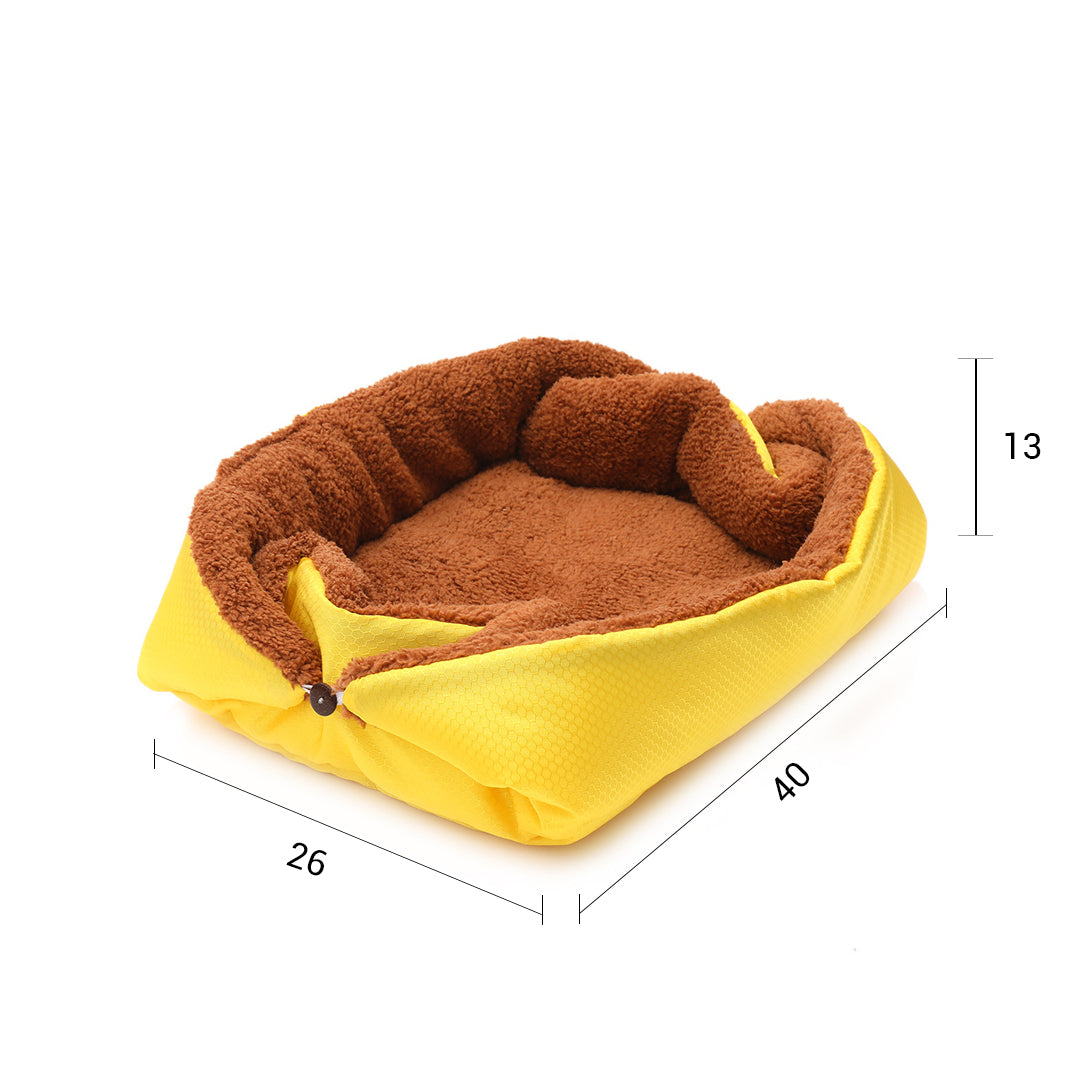 Yellow Dual-purpose Cushion Pet Mat