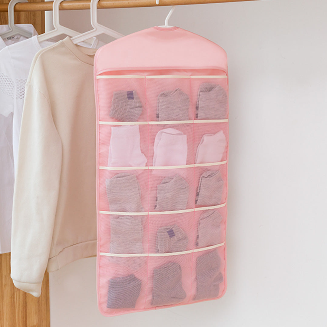 Pink Dual Hanging Storage Bag