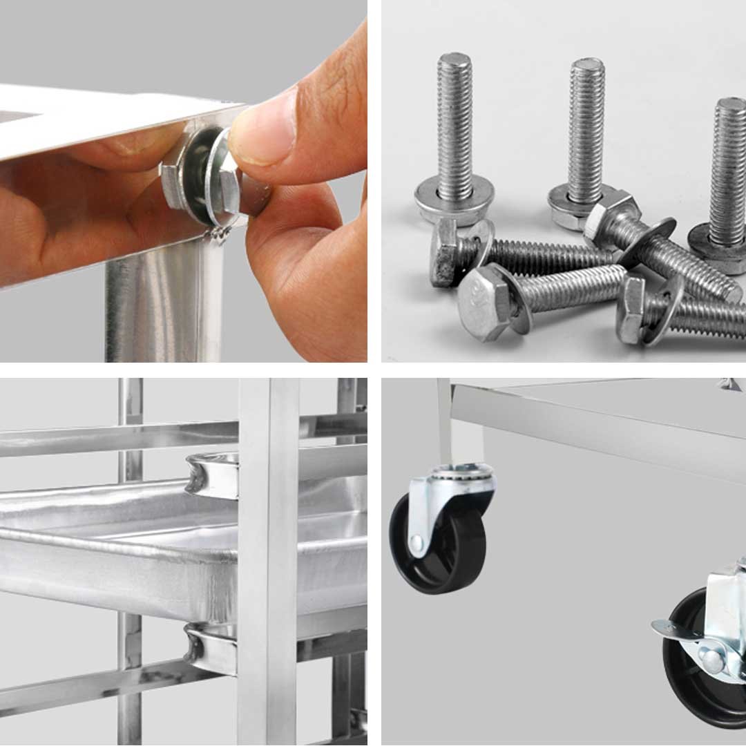 Gastronorm Trolley 16 Tier Stainless Steel Suits GN 1/1 Pans