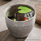 32cm Rock Grey Round Resin Planter