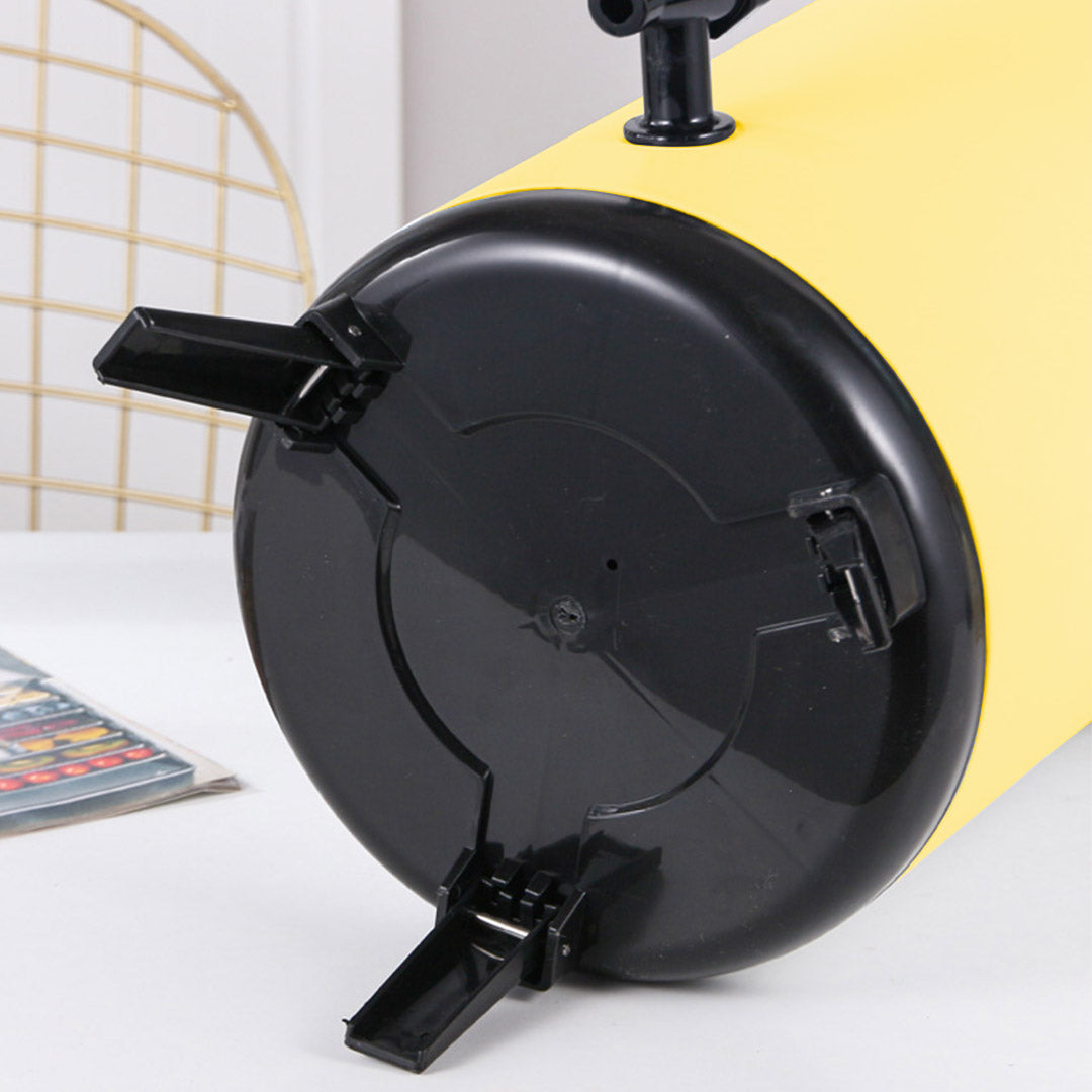 18L Stainless Steel Milk Tea Barrel with Faucet Yellow