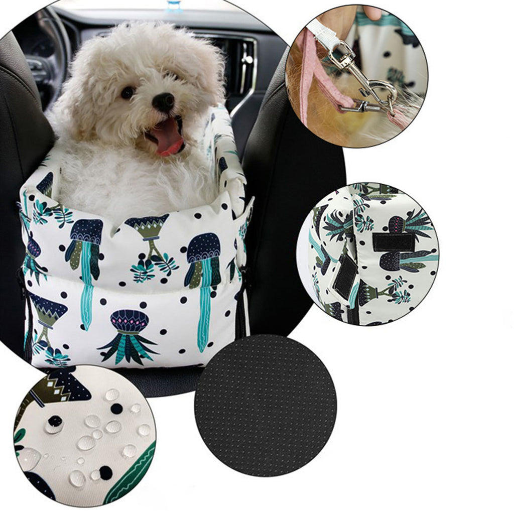 Car Pet Bag with Botanical Print