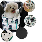 Car Pet Bag with Botanical Print