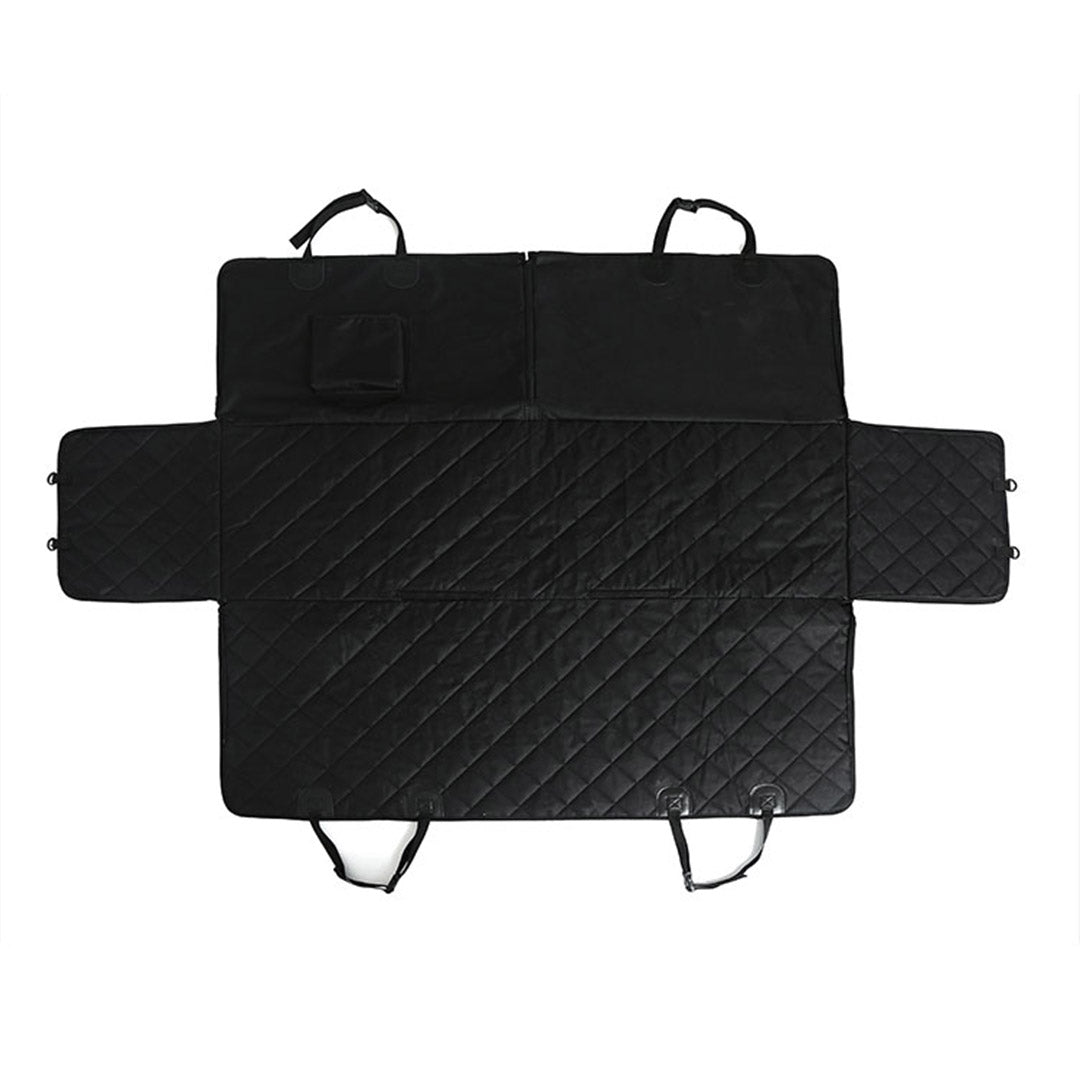 600D Oxford Waterproof Pet Back Seat Mat Black