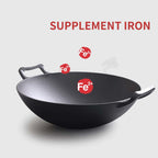36CM Commercial Cast Iron Wok