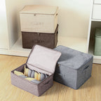 Coffee Small Double Zipper Storage Box