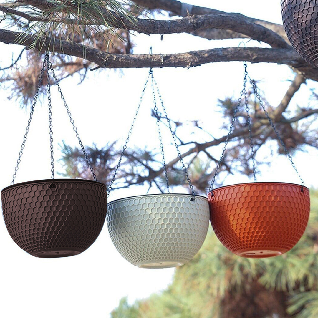 Red Small Hanging Flower Pot