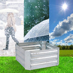 100cm Square Galvanized Raised Garden Bed Silver