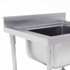 Commercial Stainless Steel Work Sink 70*70*85cm