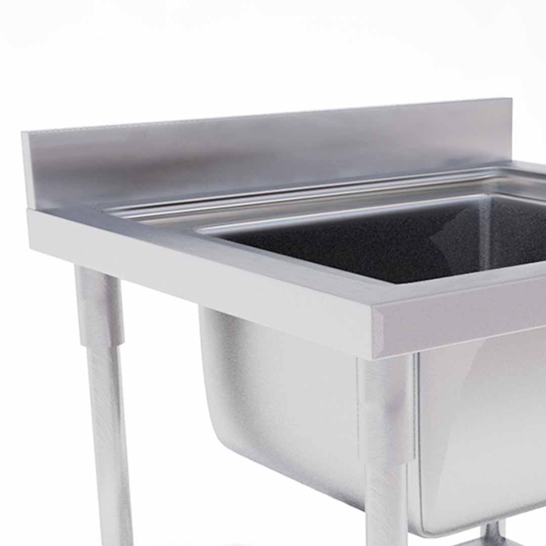 Commercial Stainless Steel Work Sink 70*70*85cm