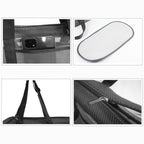 Waterproof Breathable Net Mesh Pet Carrier Bag Black