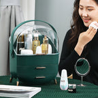 29cm Green Countertop Cosmetic Storage