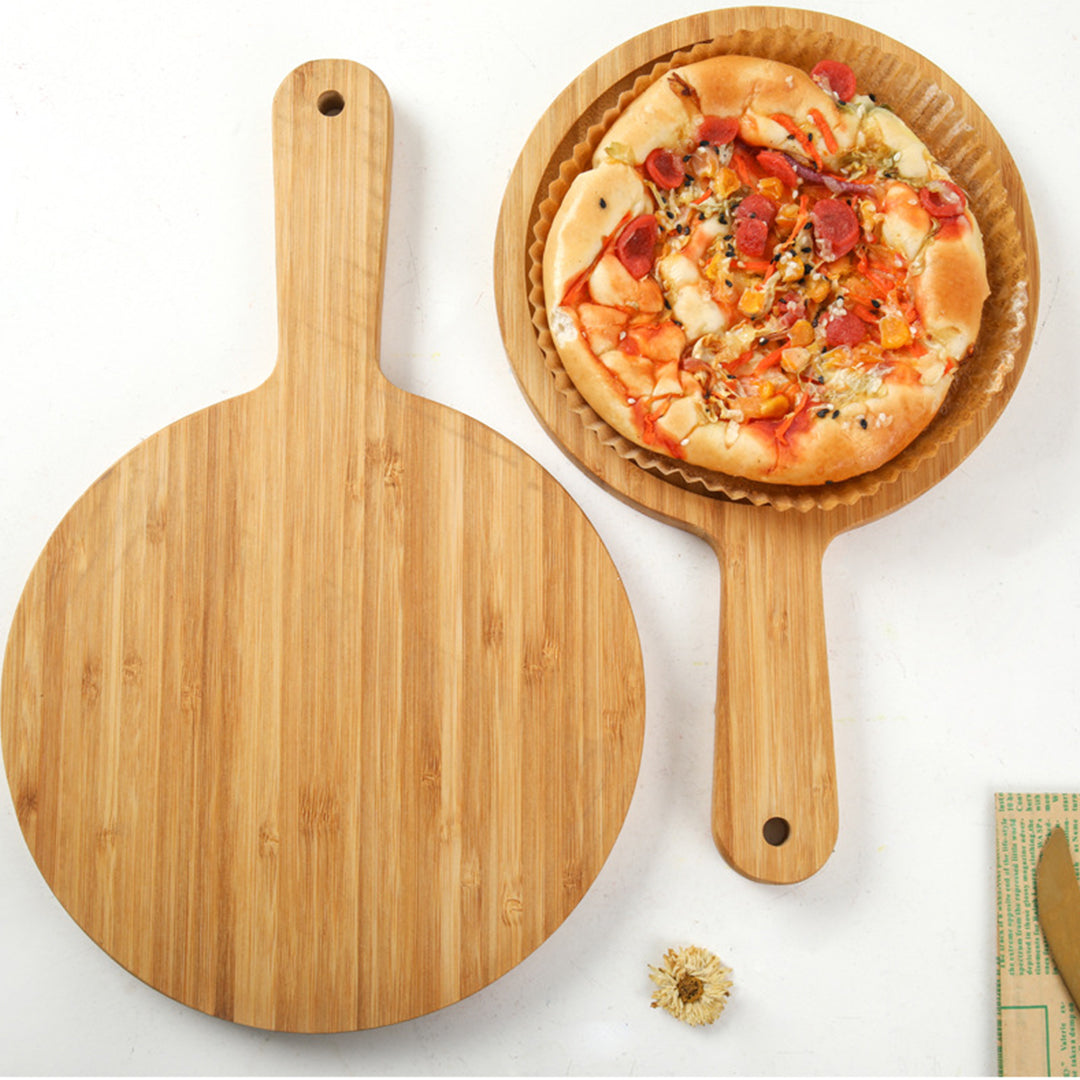 11 inch Blonde Round Wooden Tray