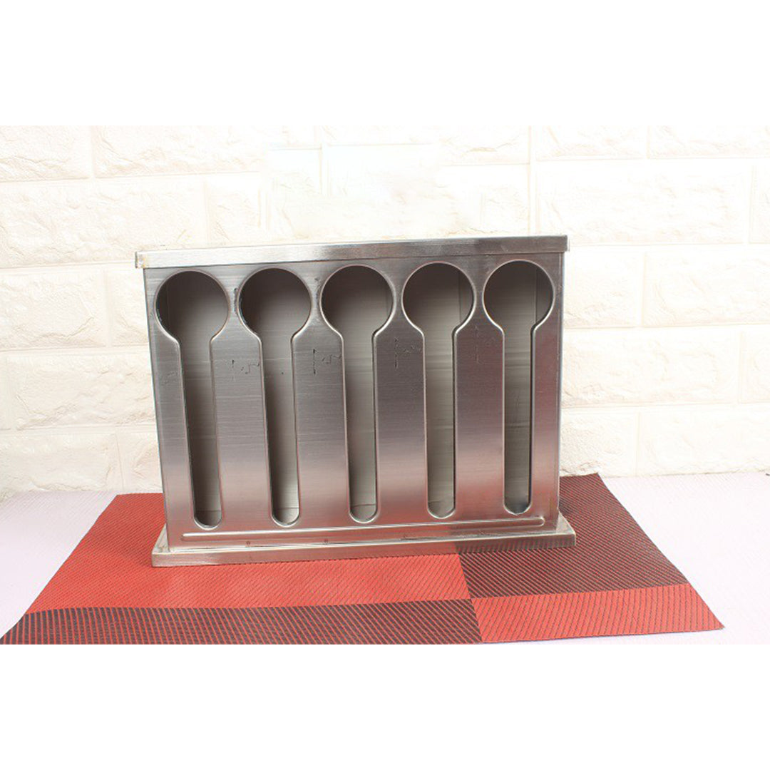 Stainless Steel Buffet Utensil Holder 5 Holes