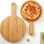 10 inch Blonde Round Wooden Tray