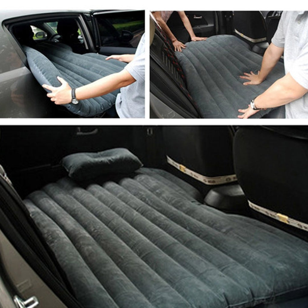 Portable Inflatable Car Mattress Air Bed Blue